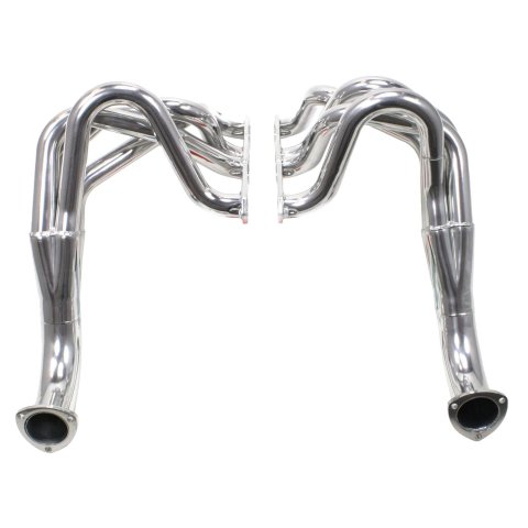 Doug's Headers D329 Headers, Fenderwell, Steel, Silver Ceramic Coated, Chevy, Pair