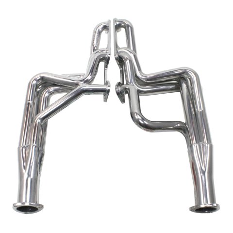 Doug's Headers D564 Headers, Long Tube, Steel, Ceramic Coated, Pontiac, 326-400, V8, Pair