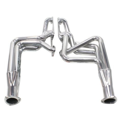 Doug's Headers D570 Headers, Long Tube, Steel, Ceramic Coated, Pontiac, 350-455, V8, Pair