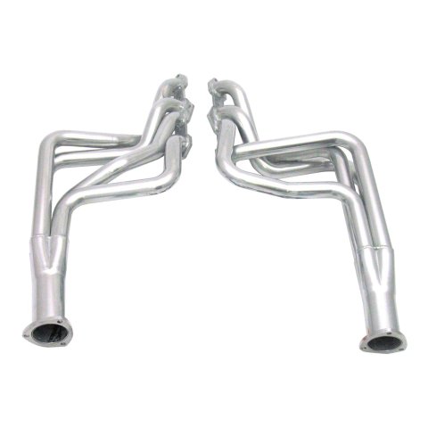 Doug's Headers D741 Header, Long Tube, Steel, Silver Ceramic Coated, 1 3/4 in. Tubes, 3.0 in. Collector, Oldsmobile, Pair