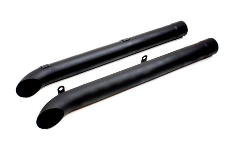 Doug's Headers Corvette Side Pipes for 1963-1982 CORVETTE - D930-B Exhaust Tubes, Steel, Black Painted, 4 in. Diameter, 44.75 in. Length, Chevy, Pair