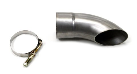 Doug's Headers Exhaust Turndowns DEC250ATD Turndown, Clamp-on, Stainless Steel, Natural, 2.50 in. Inlet/Outlet Diameter, 5.00 in. Overall Length, Each