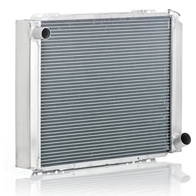Be Cool Universal Aluminum Radiators 35002 Radiator, Universal, Crossflow, Aluminum, Natural, 26.5 in. Wide, 20 in. High, 3 in. Thick, Manual Trans, Each