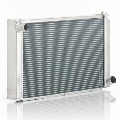 Be Cool Universal Aluminum Radiators 35005 Radiator, Universal, Crossflow, Aluminum, Natural, 28.5 in. Wide, 16.5 in. High, 3 in. Thick, Manual Trans, Each