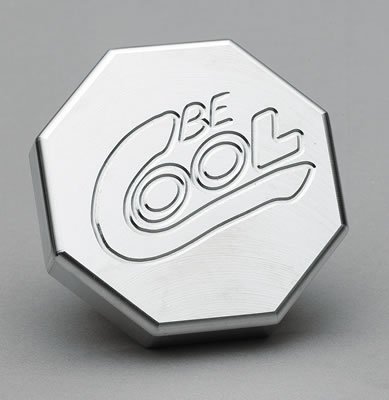 Be Cool Radiator Caps 70002 Cap, Aluminum, Natural, Octagon, Logo, 13 psi, Each