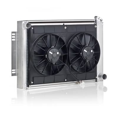 Be Cool Factory Fit Modules for 1967-1969 CAMARO, FIREBIRD - 80168 Power Cooling Modules, Exact Fit, Aluminum, Natural, Chevy, Pontiac, Big Block, Kit