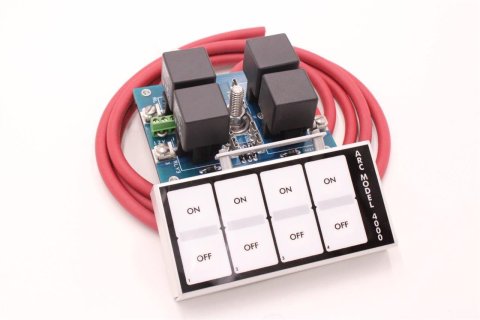 ARC Flat Touch Switch Panels 4000D Panel, Touch, Dash Mount, 4-switch, Aluminum, Natural, Kit