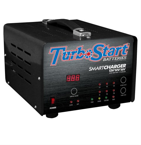TurboStart 110 V Multi-Stage Battery Chargers CHG25A Chargers, Multi-Stage, 12/14/16 V, Fully Programmable 5, 15, and 25 amp Rates, Each