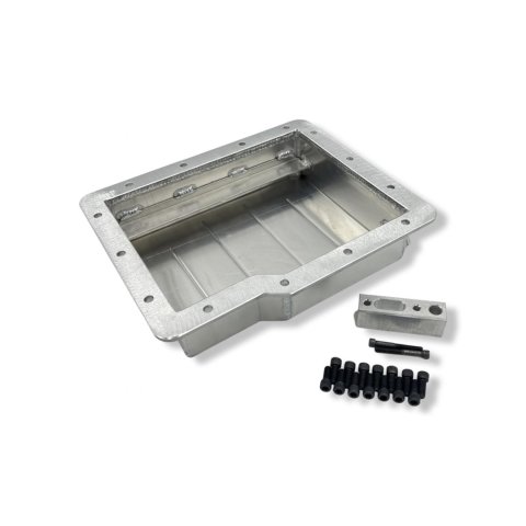 Stef's Transmission Pans 4005 Pan, Deep, Aluminum, Natural, GM, Powerglide, Kit