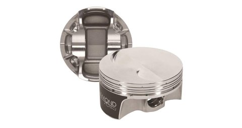 Diamond Pistons Competition Series 10215-8 - 900HP Rated - 2618 Material - Inboard Forging - Coated Skirts - Includes Pins and Rings