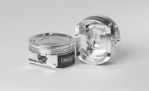 Diamond Pistons Sport Compact Series 36007-4 - 800HP Rated - 2618 Material - Coated Skirts - Includes Pins and Rings