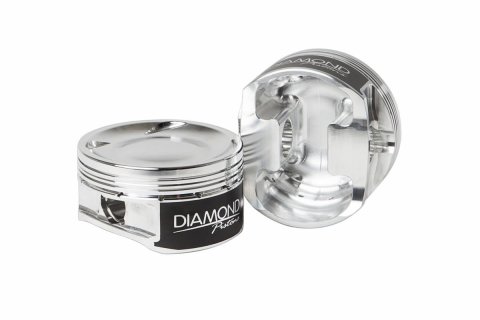 Diamond Pistons Sport Compact Series 36034-4 - 800HP Rated - 2618 Material - Coated Skirts - Includes Pins and Rings
