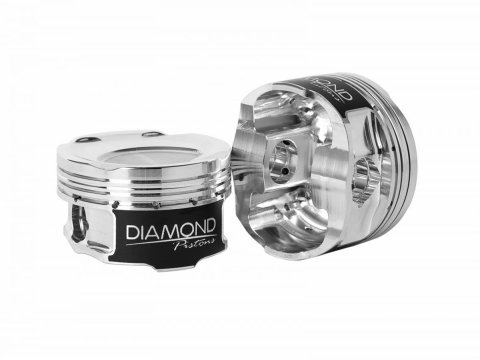 Diamond Pistons Sport Compact Series 36042-4 - 800HP Rated - 2618 Material - Coated Skirts - Includes Pins and Rings
