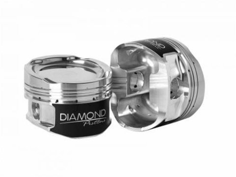 Diamond Pistons Sport Compact Series 38203-6 - 1000HP Rated - 2618 Material - Coated Skirts - Includes Pins and Rings