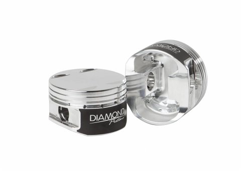 Diamond Pistons Sport Compact Series 81001-6 - 1200HP Rated - 2618 Material - Coated Skirts - Includes Pins and Rings