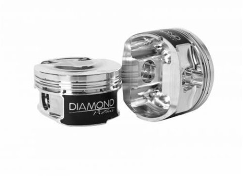 Diamond Pistons Sport Compact Series 81051-6 - 1200HP Rated - 2618 Material - Coated Skirts - Includes Pins and Rings