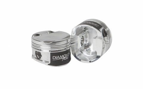 Diamond Pistons Sport Compact Series 82010-4 - 1200HP Rated - 2618 Material - Coated Skirts - Includes Pins and Rings