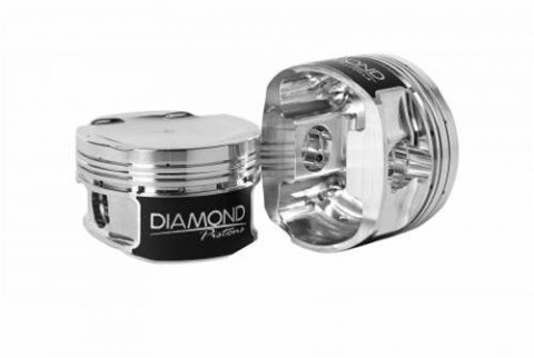 Diamond Pistons Sport Compact Series 83062-4 - 1200HP Rated - 2618 Material - Coated Skirts - Includes Pins and Rings