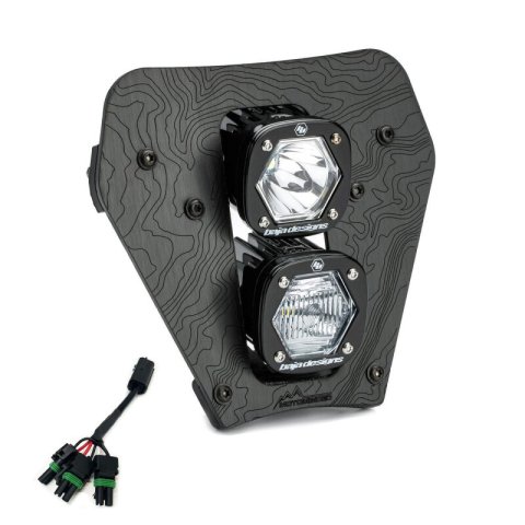 Baja Designs 24-25 KTM EXC-F Dual S1 Gemini (D/C) LED Headlight Kit w/ Hi-Low Harness - Clear