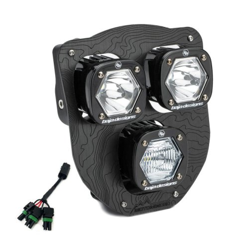 Baja Designs 24-25 Husqvarna FE-S Triple S1 Hydra (D/C) LED Headlight Kit w/ Hi-Low Harness - Clear