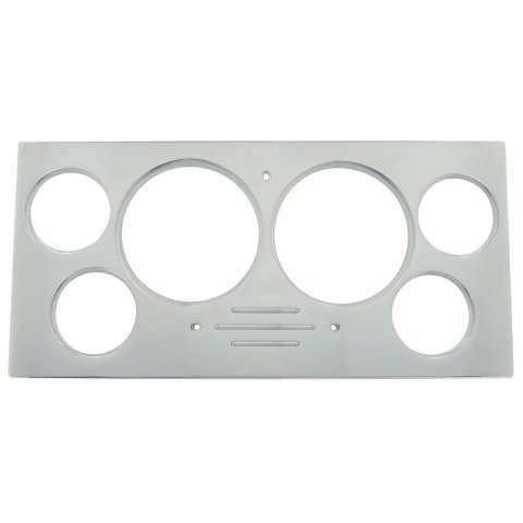 AutoMeter Mounting Sol. 73-79 Ford Truck Billet Panel/Gauge Kit Super - 3-3/8in. (2) & 2-1/16in. (4)
