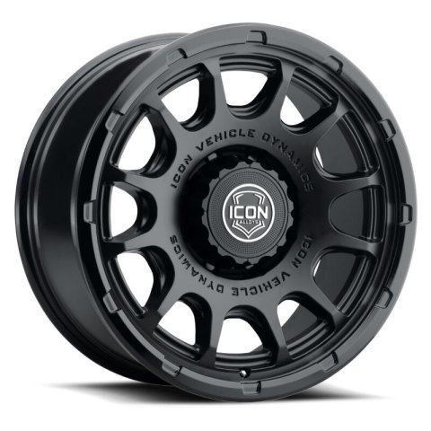 ICON Alloys Rancho 20x9 / 8x170 / 6mm / 5.25in BS DBL Black Wheel
