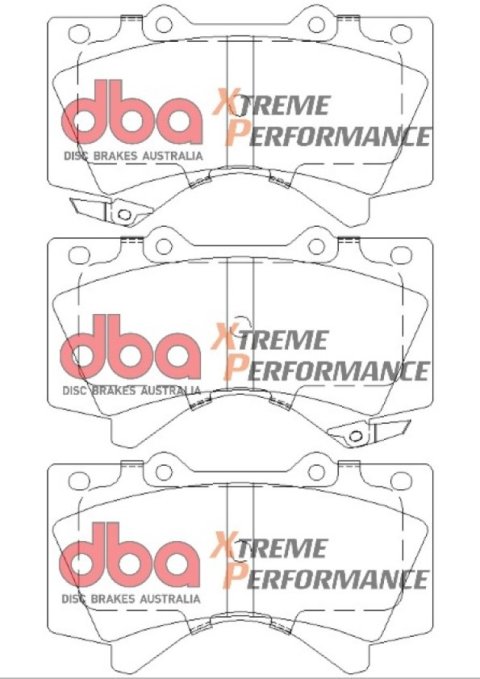 DBA 08-21 Lexus LX570 Front Drilled & Slotted Street Series Rotor & XP Brake Pad Kit (1x dbaDB1838XP, 2x dba2724X)