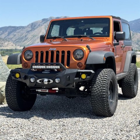 Rock Slide 07-18 Jeep Wrangler JK Big Sky Aluminum Mid Front Bumper w/ Winch Plate