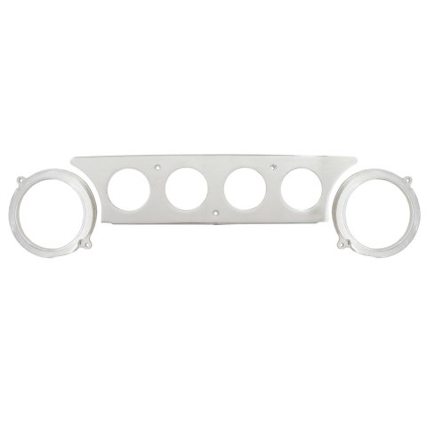 AutoMeter Mounting Sol. 63-64 Ford Galaxie Billet Panel/Gauge Kit - 3-3/8in. (x2) & 2-1/16in. (x4)