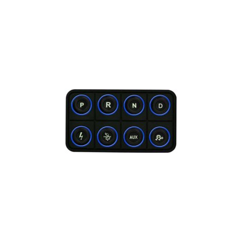 AEM EV 8 Button Keypad CAN Based Programmable Backlighting