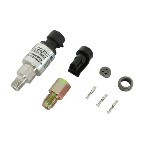 AEM 1000 PSIg Stainless Sensor Kit - 1/8in NPT Male Thread to -4 Adapter