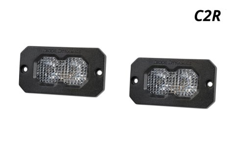 Diode Dynamics C2R White Flood Flush Mount LED Pod (Pair)