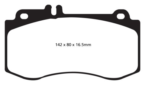 EBC S12 Brake Pad and Rotor Kit (1x ebcDP31857C, 1x ebcRK1954XD)