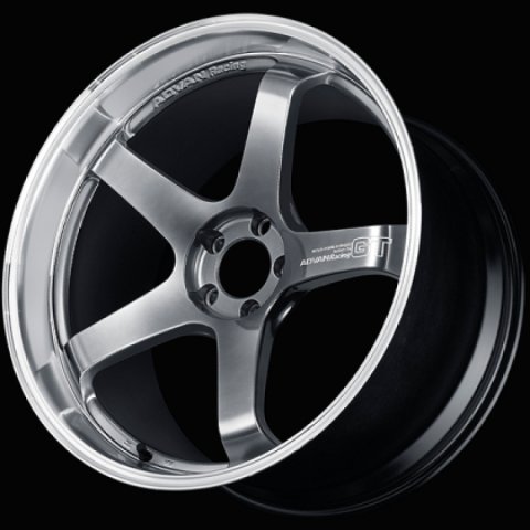 Advan GT Beyond 18x9.5 +38 5x114.3 Machining and Hyper Platinum Black Wheel