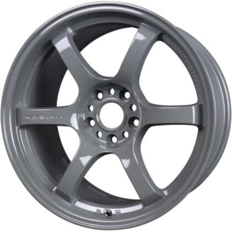 Gram Lights 57DR 17x9.0 +12 5x114.3 Glossy Gray Wheel