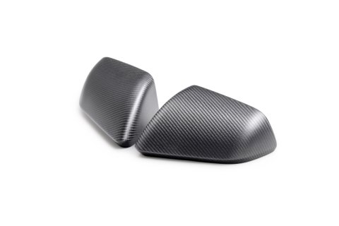 Ford Racing 24-25 Mustang (w/o Turn Signals) Carbon Fiber Mirror Skull Caps - Matte