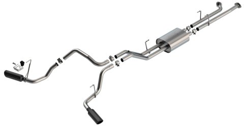 Borla 07-08 Toyota Tundra 5.7L ATAK Cat-Back Exhaust - 4in Black Chrome