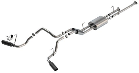 Borla 09-21 Toyota Tundra 5.7L S-Type Cat-Back Exhaust - 4in Black Chrome Tips