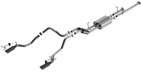 Borla 09-13 Toyota Tundra 4.6L/5.7L S-Type Cat-Back Exhaust - Black Chrome Tips