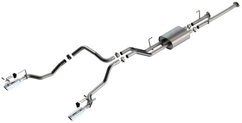 Borla 14-21 Toyota Tundra 4.6L/5.7L ATAK Cat Back Exhaust - 4in Stainless Tips