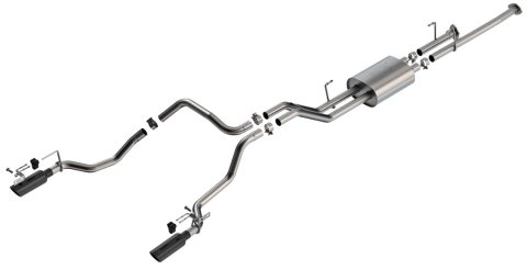 Borla 14-21 Toyota Tundra 4.6L/5.7L ATAK Cat Back Exhaust - 4in Black Chrome Tips