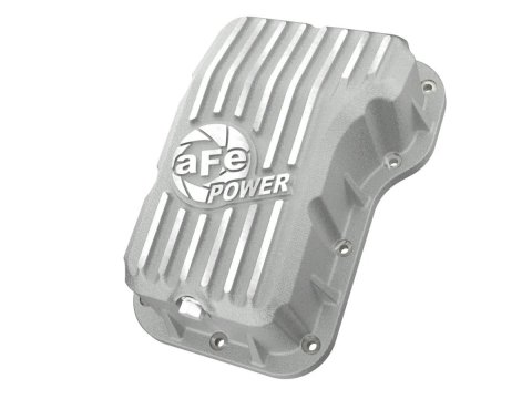 AFE Power Automatic Transmission Pans 46-71400A aFe POWER Street Series Pan Raw w/ Machined Fins Jeep Wrangler (JL) 18-25 L4-2.0L (t)