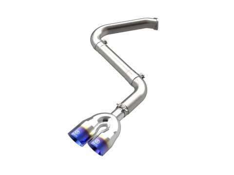 AFE Power Exhaust Systems 49-37045-L Takeda 3 IN 304 Stainless Steel Axle-Back w/ Blue Flame Tip Hyundai Elantra N Line 21-25 L4-1.6L (t)