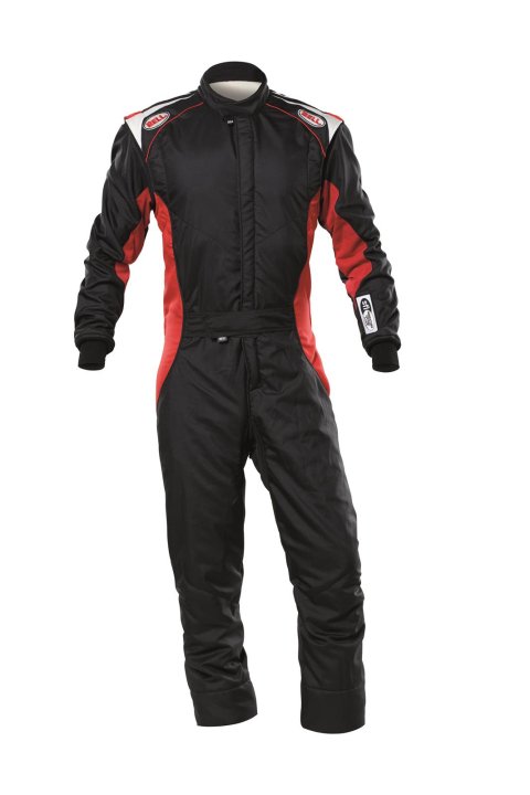 Bell Racing ADV-TX Driving Suits BR10004 Suit, ADV-TX, One-piece, Multiple Layers, Aramidic, Black/Red, SFI 3.2A/5, Men's X-Large, Each