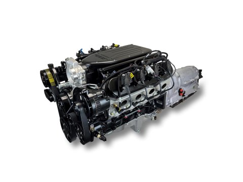 BluePrint Engines Engine and Transmission Combos BLS3768KBZF 376 c.i. GM LS Compatible Builder Series - Standard Edition - Fuel Injected - ZF Automatic - Black Pulley Kit