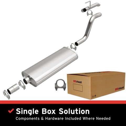 BRExhaust Direct-Fit Exhaust Systems for 1999-2004 GRAND CHEROKEE - 106-0018 Systems, Direct-Fit, Cat-back, Single, Steel, Aluminized, Rear Exit, Jeep, Kit