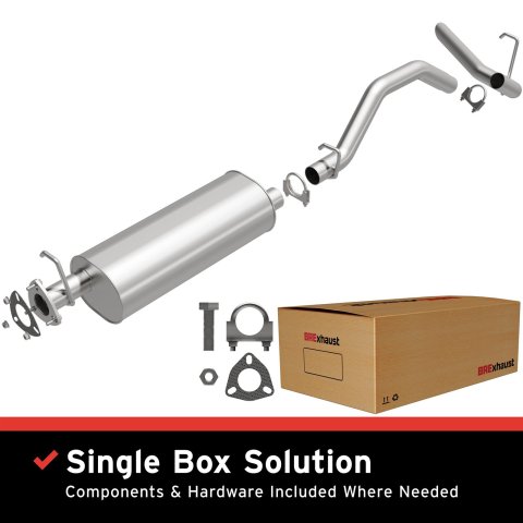 BRExhaust Direct-Fit Exhaust Systems for 2000-2005 ASTRO, SAFARI - 106-0097 Systems, Direct-Fit, Cat-back, Single, Steel, Aluminized, Side Exit, Chevrolet, GMC, Kit
