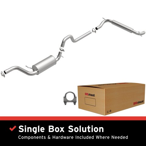 BRExhaust Direct-Fit Exhaust Systems for 2005-2007 GRAND CARAVAN, TOWN & COUNTRY - 106-0103 Systems, Direct-Fit, Cat-back, Single, Steel, Aluminized, Rear Exit, Chrysler, Dodge, Kit