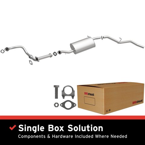 BRExhaust Direct-Fit Exhaust Systems for 2000-2004 XTERRA - 106-0108 Systems, Direct-Fit, Cat-back, Single, Steel, Aluminized, Side Exit, Nissan, Kit