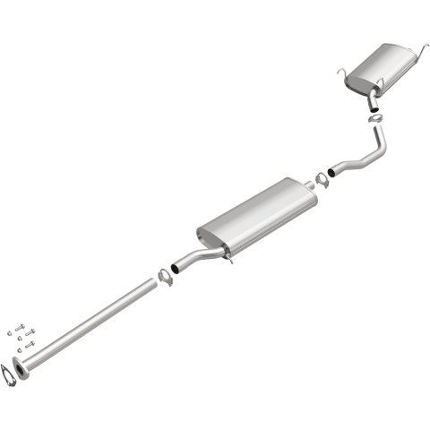 BRExhaust Direct-Fit Exhaust Systems for 2003 MDX, 2005-2008 PILOT - 106-0277 Systems, Direct-Fit, Cat-back, Single, Steel, Aluminized, Rear Exit, use on Acura®, use on Honda®, Kit